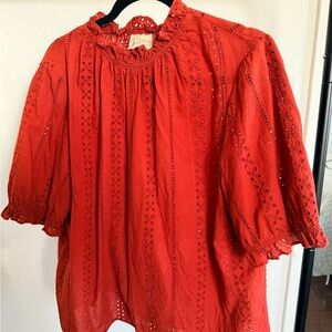 Universal Thread Rust Eyelet Blouse